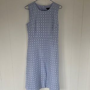 Ann Taylor eyelet fit and flare light bluepurple color size 2 Easter dress